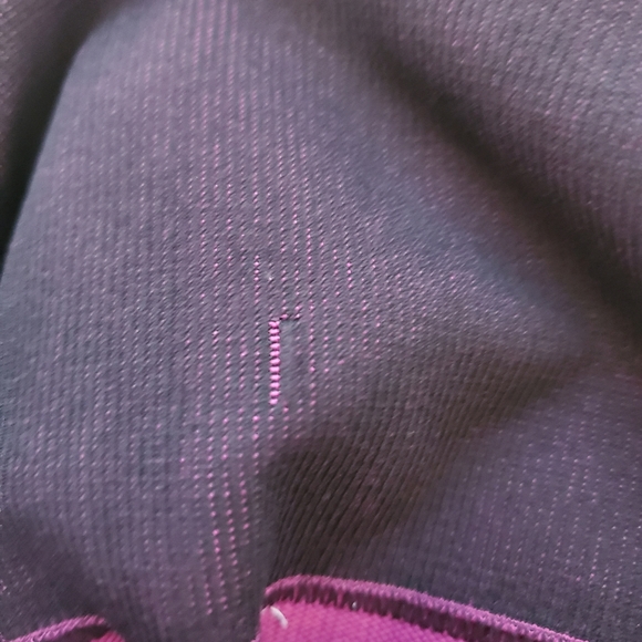 LULULEMON Ebb To Street Heathered Regal Plum Chevron Pull On Tight Leggings sz 4 - Picture 8 of 9